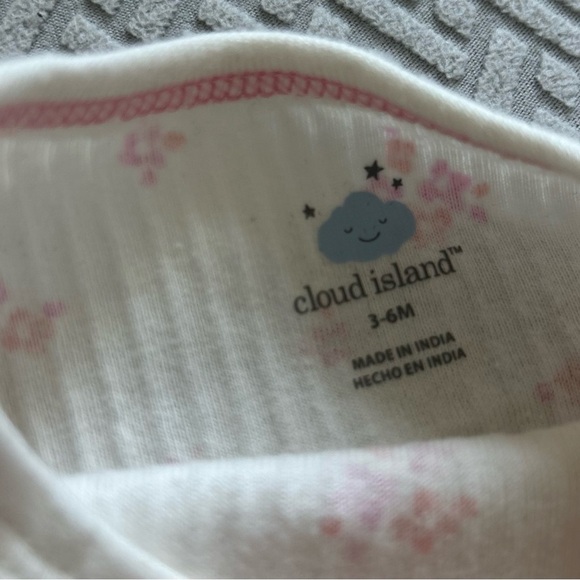 NWOT (2) Cloud Island Baby Girl Wide Ribbed Top & Bottom Sets- Size 3-6M - Picture 4 of 10